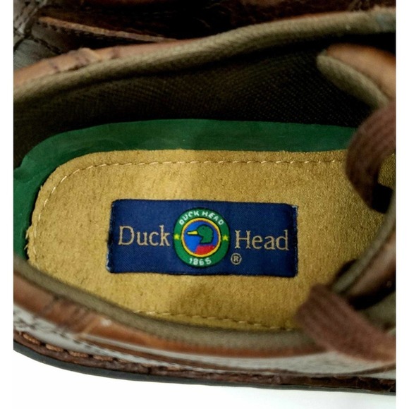 DUCK HEAD Mens Dark Brown Leather Casual Oxfords Loafers Size 8M - Picture 5 of 11